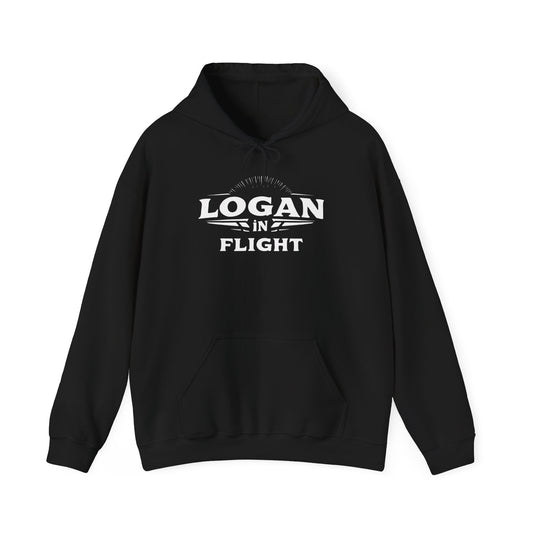 Hooded Sweatshirt - Logan in Flight