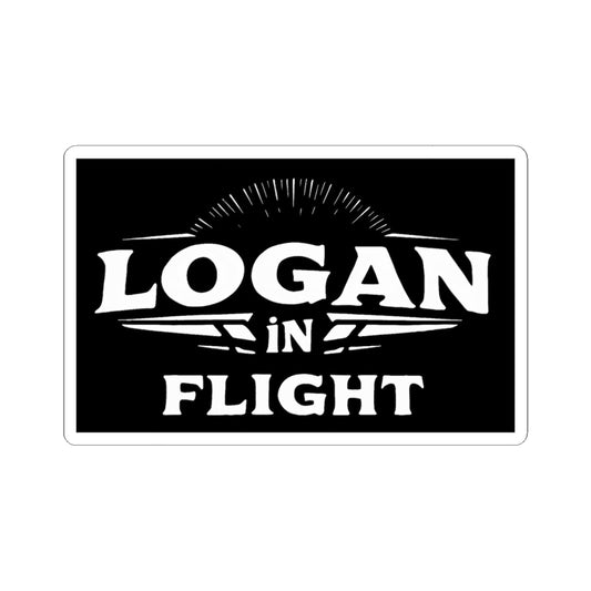 Logan in Flight Sticker