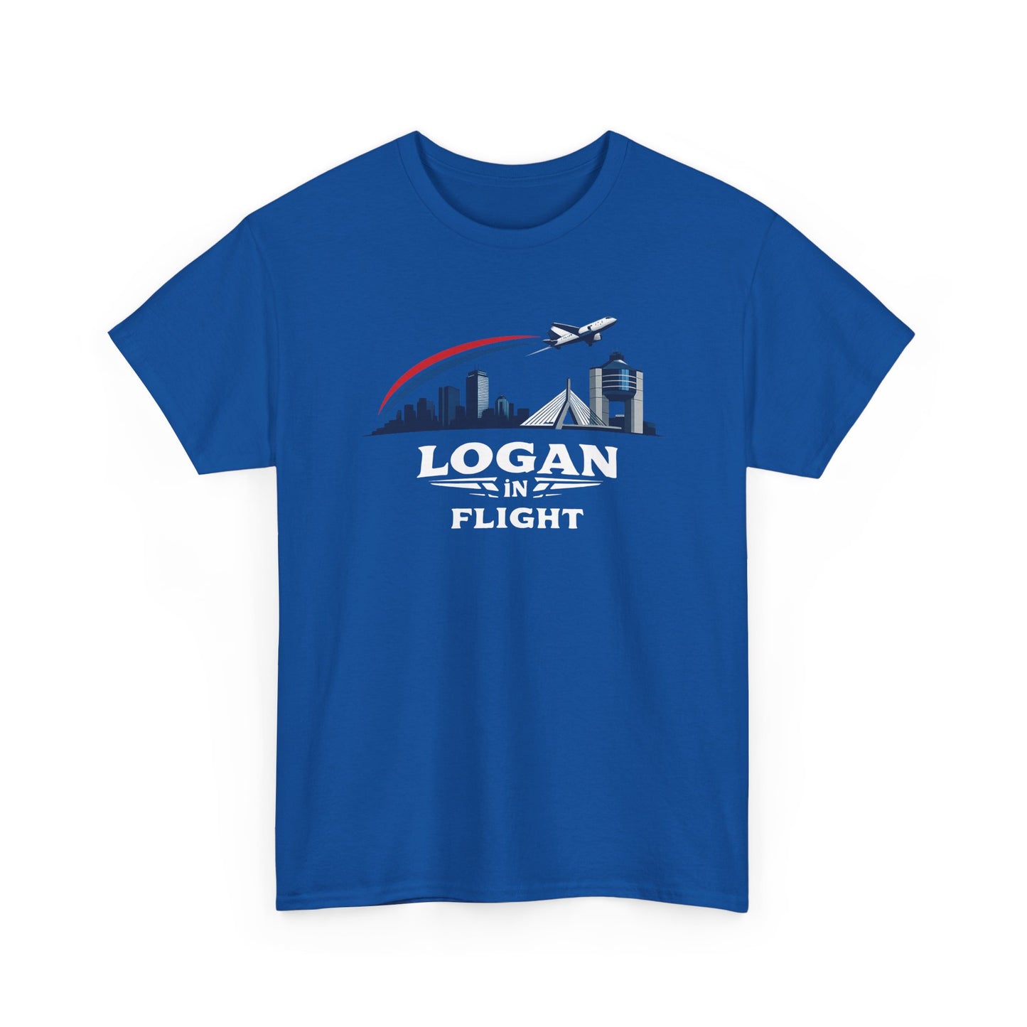 Logan in Flight - T-Shirt - Boston Logan