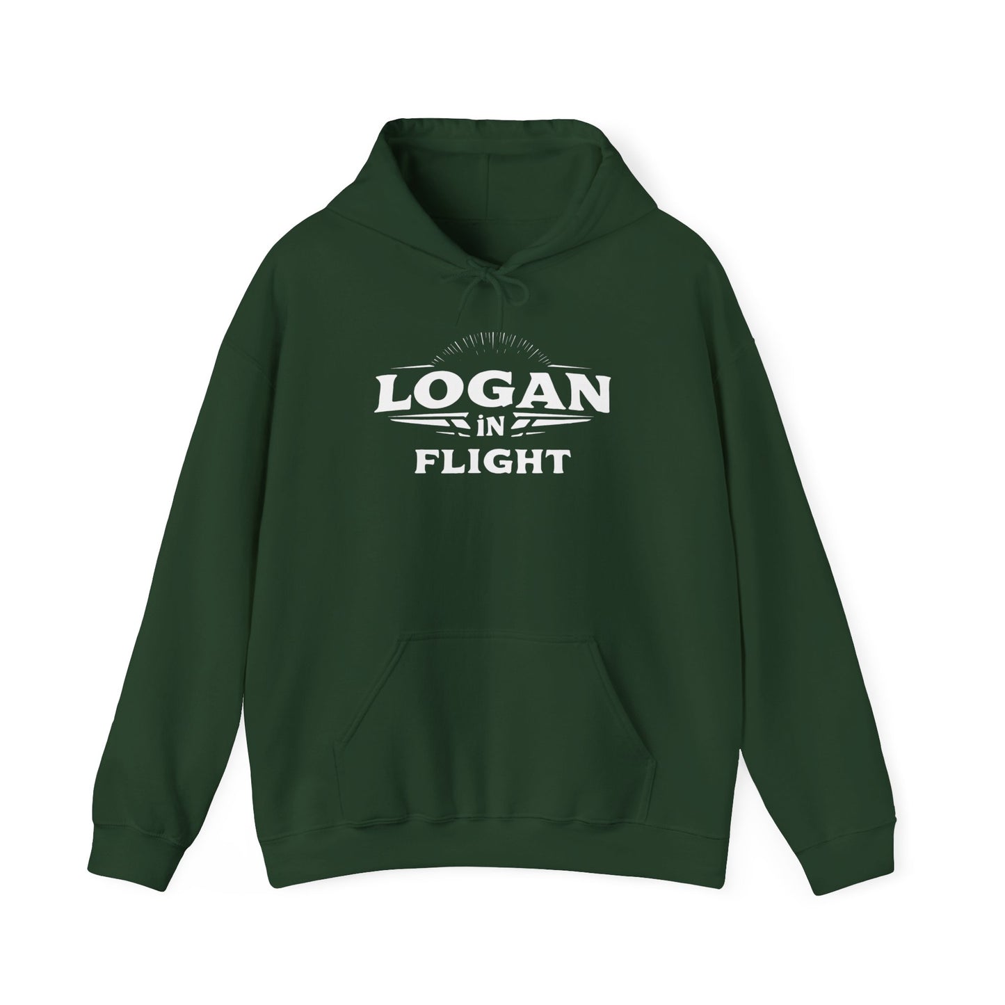 Hooded Sweatshirt - Logan in Flight