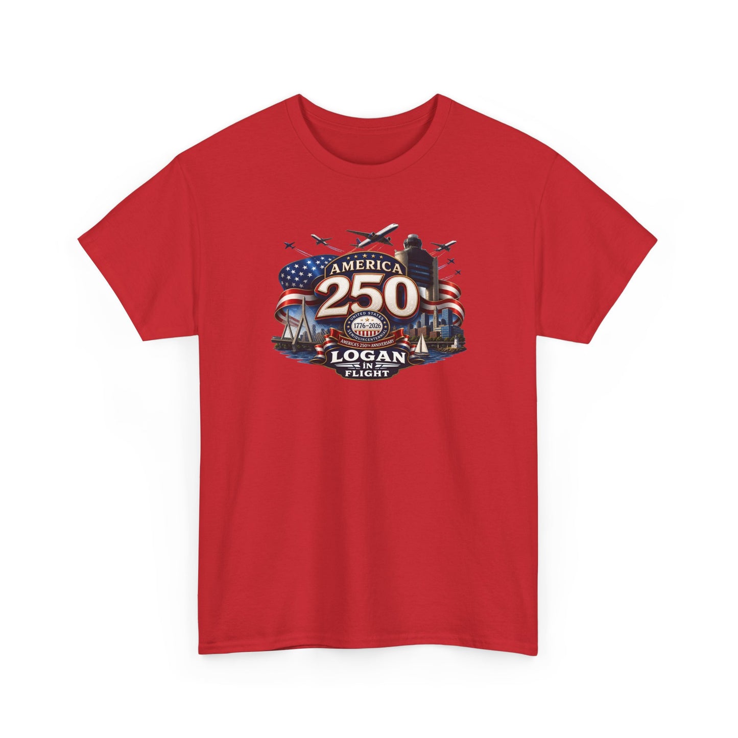 Logan in Flight - T-Shirt - 250 - US Semiquincentennial