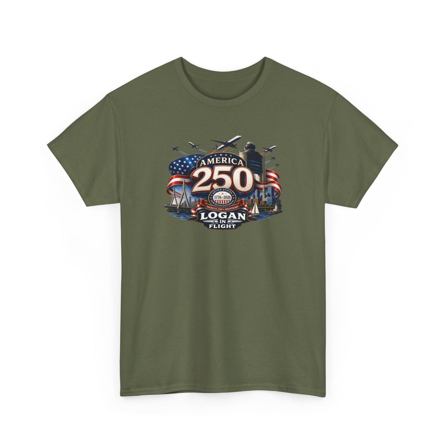 Logan in Flight - T-Shirt - 250 - US Semiquincentennial