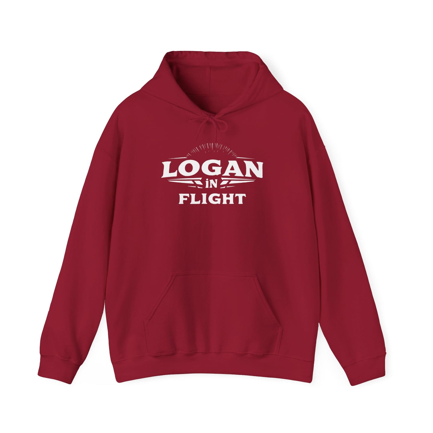 Hooded Sweatshirt - Logan in Flight
