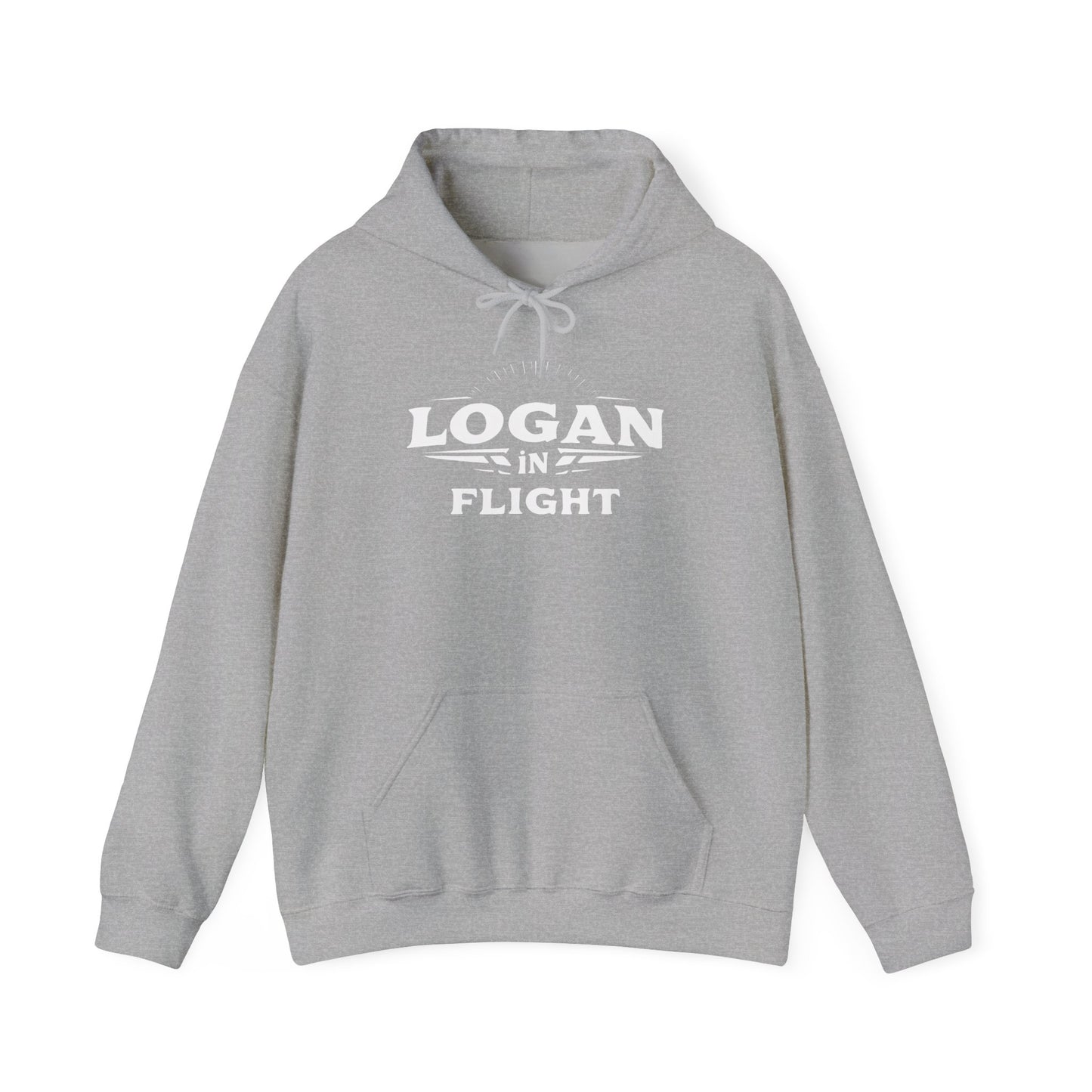 Hooded Sweatshirt - Logan in Flight