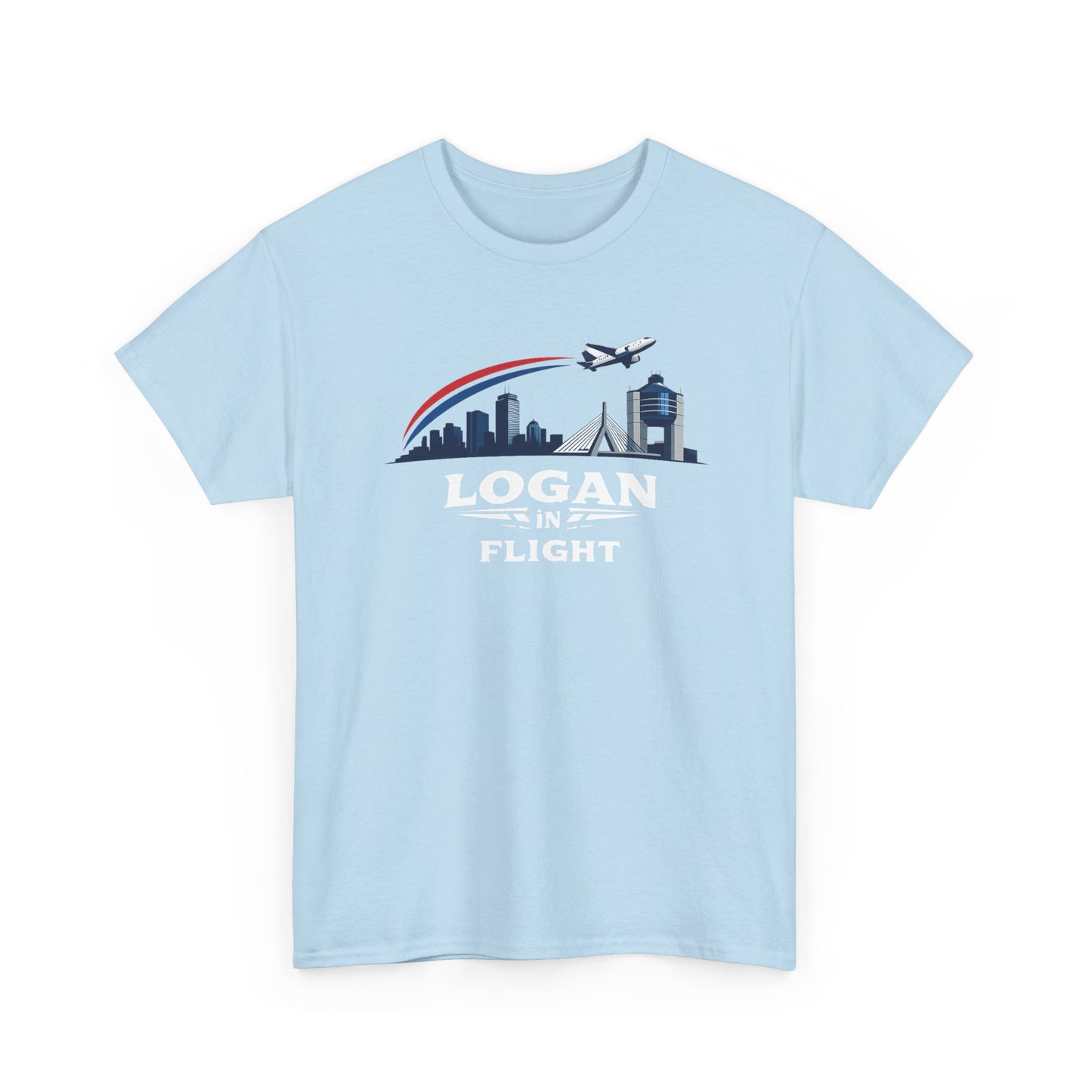 Logan in Flight - T-Shirt - Boston Logan