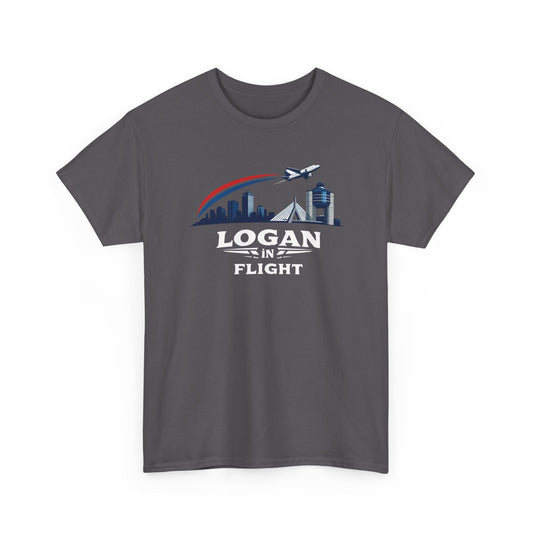 Logan in Flight - T-Shirt - Boston Logan