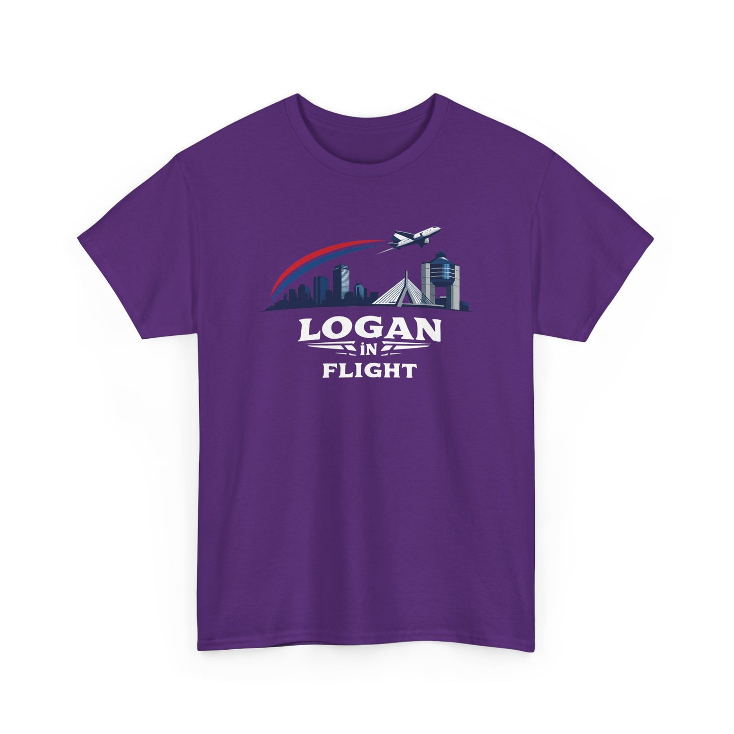 Logan in Flight - T-Shirt - Boston Logan