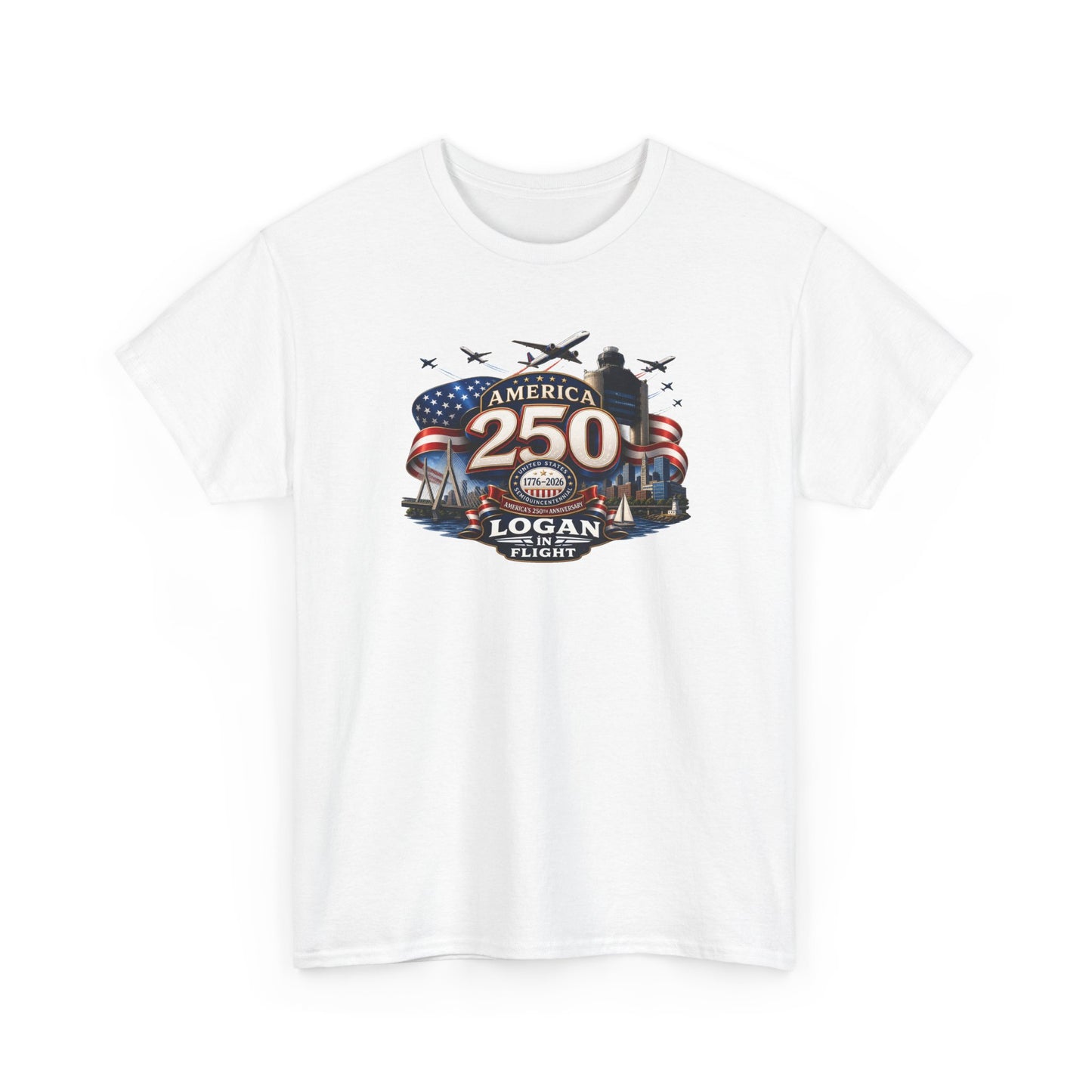 Logan in Flight - T-Shirt - 250 - US Semiquincentennial