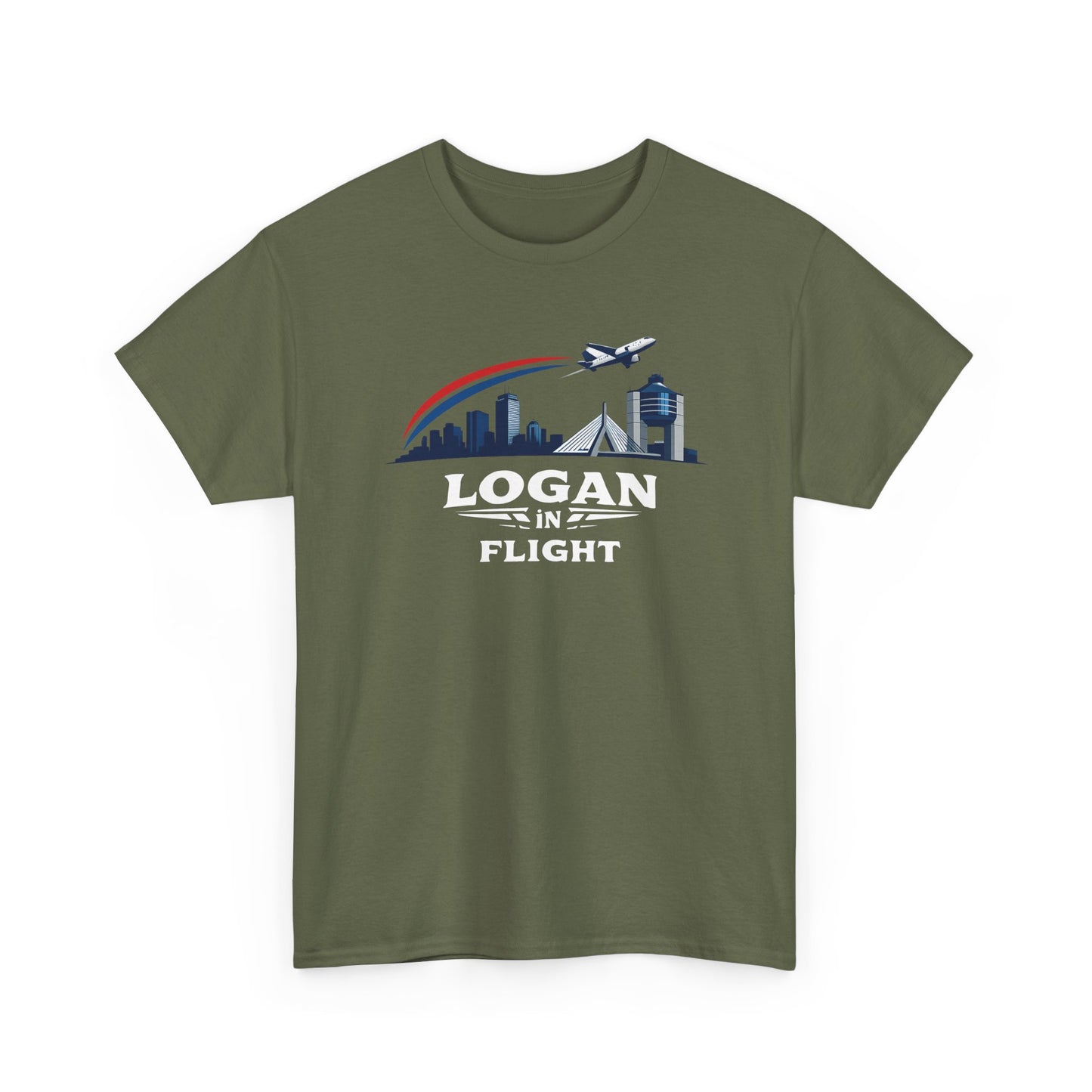 Logan in Flight - T-Shirt - Boston Logan