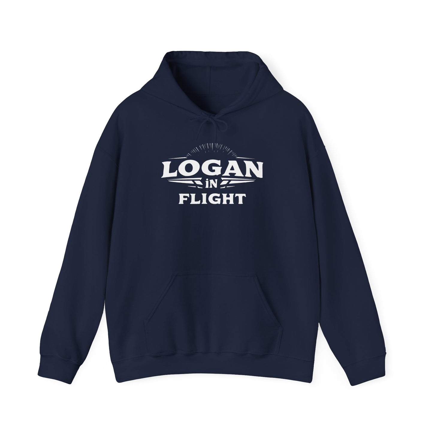 Hooded Sweatshirt - Logan in Flight
