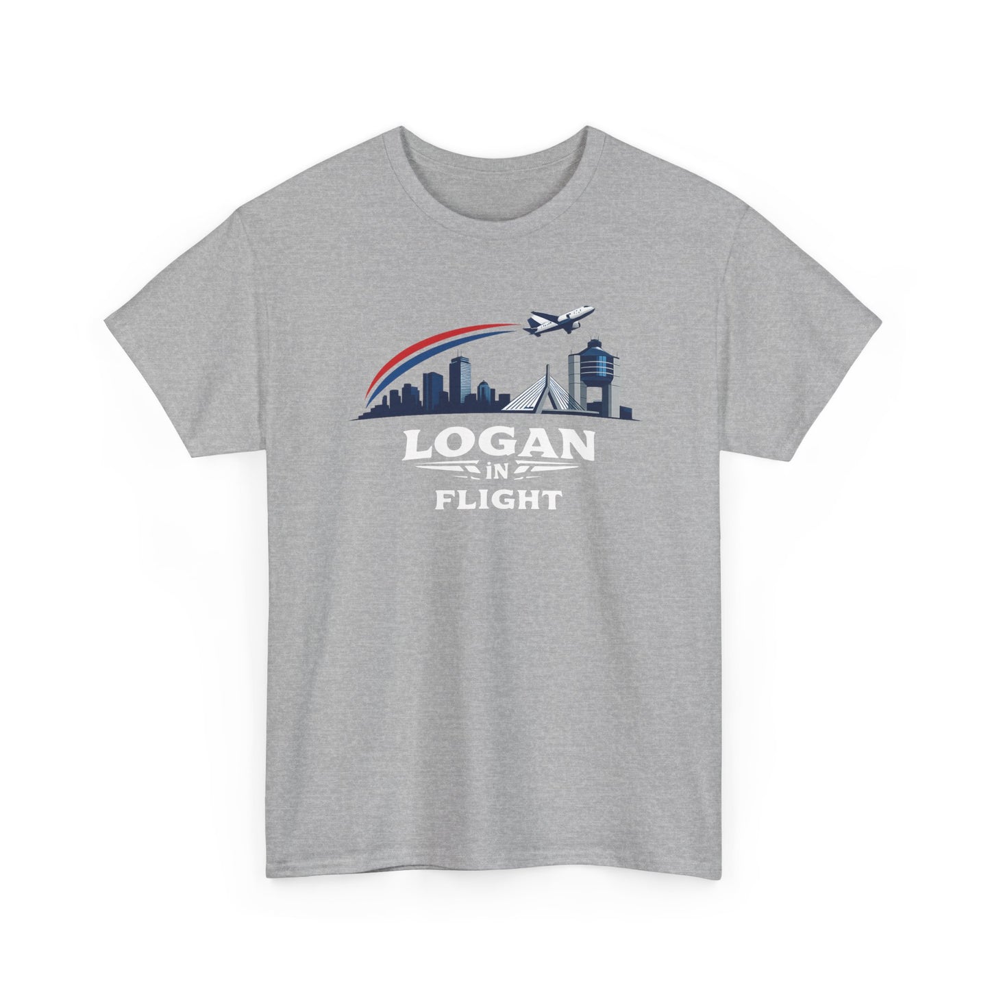 Logan in Flight - T-Shirt - Boston Logan